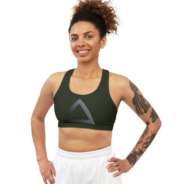 MASH'S Seamless Sports Bra Olive Darkened